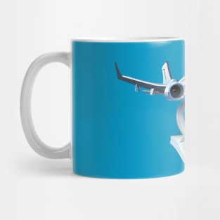 Cartoon airplane Mug